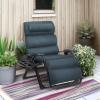 imageBest Choice Products Oversized Zero Gravity Chair Folding Outdoor Patio Recliner XL Anti Gravity Lounger wRemovable Cushion Cup Holder Side Tray 350lb Capacity  Graphite BlueGraphite Blue