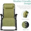 imageBest Choice Products Oversized Zero Gravity Chair Folding Outdoor Patio Recliner XL Anti Gravity Lounger wRemovable Cushion Cup Holder Side Tray 350lb Capacity  Graphite BlueLime Green
