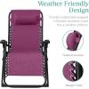 imageBest Choice Products Oversized Zero Gravity Chair Folding Outdoor Patio Recliner XL Anti Gravity Lounger wRemovable Cushion Cup Holder Side Tray 350lb Capacity  Graphite BlueAmethyst Purple