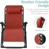imageBest Choice Products Oversized Zero Gravity Chair Folding Outdoor Patio Recliner XL Anti Gravity Lounger wRemovable Cushion Cup Holder Side Tray 350lb Capacity  Graphite BlueBurnt Orange