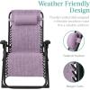 imageBest Choice Products Oversized Zero Gravity Chair Folding Outdoor Patio Recliner XL Anti Gravity Lounger wRemovable Cushion Cup Holder Side Tray 350lb Capacity  Graphite BlueLavender