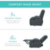 imageBest Choice Products PU Leather Electric Power Lift Chair Recliner Massage Chair Adjustable Furniture for Back Legs w 3 Positions USB Port Heat Cupholders EasytoReach Side Button  BlackBlue