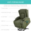 imageBest Choice Products PU Leather Electric Power Lift Chair Recliner Massage Chair Adjustable Furniture for Back Legs w 3 Positions USB Port Heat Cupholders EasytoReach Side Button  BlackOlive