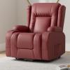 imageBest Choice Products PU Leather Electric Power Lift Chair Recliner Massage Chair Adjustable Furniture for Back Legs w 3 Positions USB Port Heat Cupholders EasytoReach Side Button  BlackRed