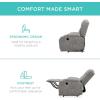 imageBest Choice Products PU Leather Electric Power Lift Chair Recliner Massage Chair Adjustable Furniture for Back Legs w 3 Positions USB Port Heat Cupholders EasytoReach Side Button  BlackGrey
