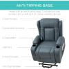 imageBest Choice Products PU Leather Electric Power Lift Chair Recliner Massage Chair Adjustable Furniture for Back Legs w 3 Positions USB Port Heat Cupholders EasytoReach Side Button  BlackBlue