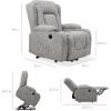 imageBest Choice Products PU Leather Electric Power Lift Chair Recliner Massage Chair Adjustable Furniture for Back Legs w 3 Positions USB Port Heat Cupholders EasytoReach Side Button  BlackGrey