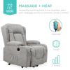 imageBest Choice Products PU Leather Electric Power Lift Chair Recliner Massage Chair Adjustable Furniture for Back Legs w 3 Positions USB Port Heat Cupholders EasytoReach Side Button  BlackGrey