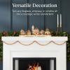 imageBest Choice Products PreLit Wooden Christmas Village Winter Mantel Decor Traditional Holiday Decoration for Home Living Room Entryway wLED Lights PluginBatteryPowered wTimer