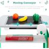 imageBest Choice Products Pretend Play Grocery Store Wooden Supermarket Toy Set for Kids wPlay Food Chalkboard Cash Register Working Conveyor  RedGreen