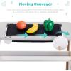 imageBest Choice Products Pretend Play Grocery Store Wooden Supermarket Toy Set for Kids wPlay Food Chalkboard Cash Register Working Conveyor  RedNatural