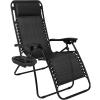 imageBest Choice Products Set of 2 Adjustable Steel Mesh Zero Gravity Lounge Chair Recliners wPillows and Cup Holder Trays  Navy BlueBlack