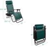 imageBest Choice Products Set of 2 Adjustable Steel Mesh Zero Gravity Lounge Chair Recliners wPillows and Cup Holder Trays  Navy BlueForest Green