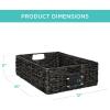 imageBest Choice Products Set of 4 9x12in Water Hyacinth Pantry Baskets Woven Organizers wChalkboard Label Chalk Marker  NaturalBlack