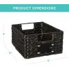imageBest Choice Products Set of 4 9x12in Water Hyacinth Pantry Baskets Woven Organizers wChalkboard Label Chalk Marker  NaturalBlack