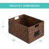 imageBest Choice Products Set of 4 9x12in Water Hyacinth Pantry Baskets Woven Organizers wChalkboard Label Chalk Marker  NaturalBrown
