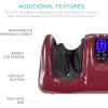 imageBest Choice Products Shiatsu Foot Massager for Pain Relief Plantar Fasciitis Neuropathy Blood Circulation Remote Control wCompact Design  BurgundyBurgundy
