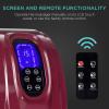 imageBest Choice Products Shiatsu Foot Massager for Pain Relief Plantar Fasciitis Neuropathy Blood Circulation Remote Control wCompact Design  BurgundyBurgundy