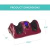 imageBest Choice Products Shiatsu Foot Massager for Pain Relief Plantar Fasciitis Neuropathy Blood Circulation Remote Control wCompact Design  BurgundyBurgundy