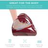 imageBest Choice Products Shiatsu Foot Massager for Pain Relief Plantar Fasciitis Neuropathy Blood Circulation Remote Control wCompact Design  BurgundyBurgundy