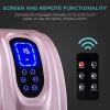 imageBest Choice Products Shiatsu Foot Massager for Pain Relief Plantar Fasciitis Neuropathy Blood Circulation Remote Control wCompact Design  BurgundyRose Gold