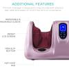 imageBest Choice Products Shiatsu Foot Massager for Pain Relief Plantar Fasciitis Neuropathy Blood Circulation Remote Control wCompact Design  BurgundyRose Gold