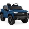 imageBest Choice Products 12V Licensed Chevrolet Silverado Ride On Truck Electric Car Toy wParent Remote Control Truck Bed Storage Bluetooth Speaker LED Lights 25 MPH Max Speed  PinkBlue