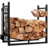 imageBest Choice Products 3425in Firewood Log Rack ampamp Tool Set Steel Wood Storage Accessory for Indoor Outdoor Fire Pit Fireplace wKindling Holder Shovel Poker Tongs Brush