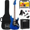 imageBest Choice Products 39in Full Size Beginner Electric Guitar Starter Kit wCase Strap 10W Amp Strings Pick Tremolo Bar  SunburstMidnight Blue