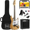 imageBest Choice Products 39in Full Size Beginner Electric Guitar Starter Kit wCase Strap 10W Amp Strings Pick Tremolo Bar  SunburstNatural