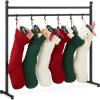 imageBest Choice Products 3ft Christmas Stocking Holder Stand Holiday Dcor Hanger Display for Home Floor Living Room w 8 Reusable Name Tags Chalk Marker 12 Hooks  BlackBlack
