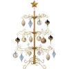 imageBest Choice Products 3ft Wrought Iron Ornament Display Christmas Tree wEasy Assembly and Stand  GoldGold