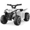 imageBest Choice Products 6V Kids Ride On Toy 4Wheeler Quad ATV Play Car w 18MPH Max Speed Treaded Tires Rubber Handles PushButton Accelerator  GreenWhite