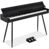 imageBest Choice Products 88Key Weighted Full Size Digital Piano Modern Desk Keyboard wMetal Legs 3 Sustain Pedal MIDI Headphone Jack  NaturalBlack