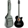 imageBest Choice Products Acoustic Electric Bass Guitar Full Size 4 String Fretted Bass Guitar wPadded Gig Bag  BlueBlack