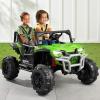 imageBest Choice Products Kids 24V 2Seater Electric Ride On UTV Officially Licensed Honda Talon wParent Control LED Lights Bluetooth  BlackLime Green