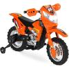 imageBest Choice Products Kids 6V Ride On Motorcycle wTreaded Tires Working Headlights 2mph Top Speed Training Wheels Realistic Sounds Music Battery Charger  OrangeOrange