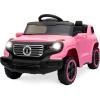 imageBest Choice Products Kids 6V Ride On Truck wParent Remote Control 3 Speeds LED Lights BlackPink