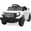 imageBest Choice Products Kids 6V Ride On Truck wParent Remote Control 3 Speeds LED Lights BlackWhite