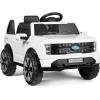 imageBest Choice Products Licensed Ford F150 Lightning Truck Kids 24V 2Seater Electric Ride On Car Toy w 132lb Weight Capacity Parent Control  GrayWhite