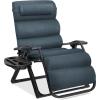 imageBest Choice Products Oversized Zero Gravity Chair Folding Outdoor Patio Recliner XL Anti Gravity Lounger wRemovable Cushion Cup Holder Side Tray 350lb Capacity  Graphite BlueGraphite Blue