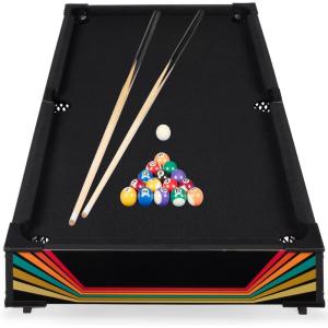 imageBest Choice Products 40in Tabletop Billiard Table Pool Arcade Game Table for Living Room Game Room w 2 Cue Sticks Ball Set Storage BagArcade