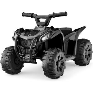 imageBest Choice Products 6V Kids Ride On Toy 4Wheeler Quad ATV Play Car w 18MPH Max Speed Treaded Tires Rubber Handles PushButton Accelerator  GreenBlack