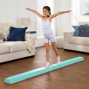 imageBest Choice Products 8ft Folding MediumDensity Foam Floor Balance Beam for Gymnastic and TumblingAqua