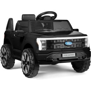 imageBest Choice Products Licensed Ford F150 Lightning Truck Kids 24V 2Seater Electric Ride On Car Toy w 132lb Weight Capacity Parent Control  GrayBlack