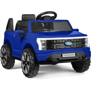 imageBest Choice Products Licensed Ford F150 Lightning Truck Kids 24V 2Seater Electric Ride On Car Toy w 132lb Weight Capacity Parent Control  GrayBlue