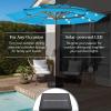 imageBest Choice Products 10ft 3Tier Solar Patio Market Umbrella Outdoor Sun Shade for Backyard Deck Poolside Table wWoodgrain Pattern LED Lights Tilt Adjustment  Sky BlueSky Blue