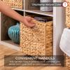 imageBest Choice Products 12x12in Hyacinth Baskets Rustic Set Of 5 Multipurpose Collapsible Storage Organizer Handwoven Laundry Totes for Bedroom Living Room Shelves wInserts  NaturalBrown
