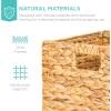 imageBest Choice Products 12x12in Hyacinth Baskets Rustic Set Of 5 Multipurpose Collapsible Storage Organizer Handwoven Laundry Totes for Bedroom Living Room Shelves wInserts  NaturalNatural