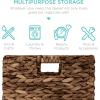 imageBest Choice Products 12x12in Hyacinth Baskets Rustic Set Of 5 Multipurpose Collapsible Storage Organizer Handwoven Laundry Totes for Bedroom Living Room Shelves wInserts  NaturalBrown